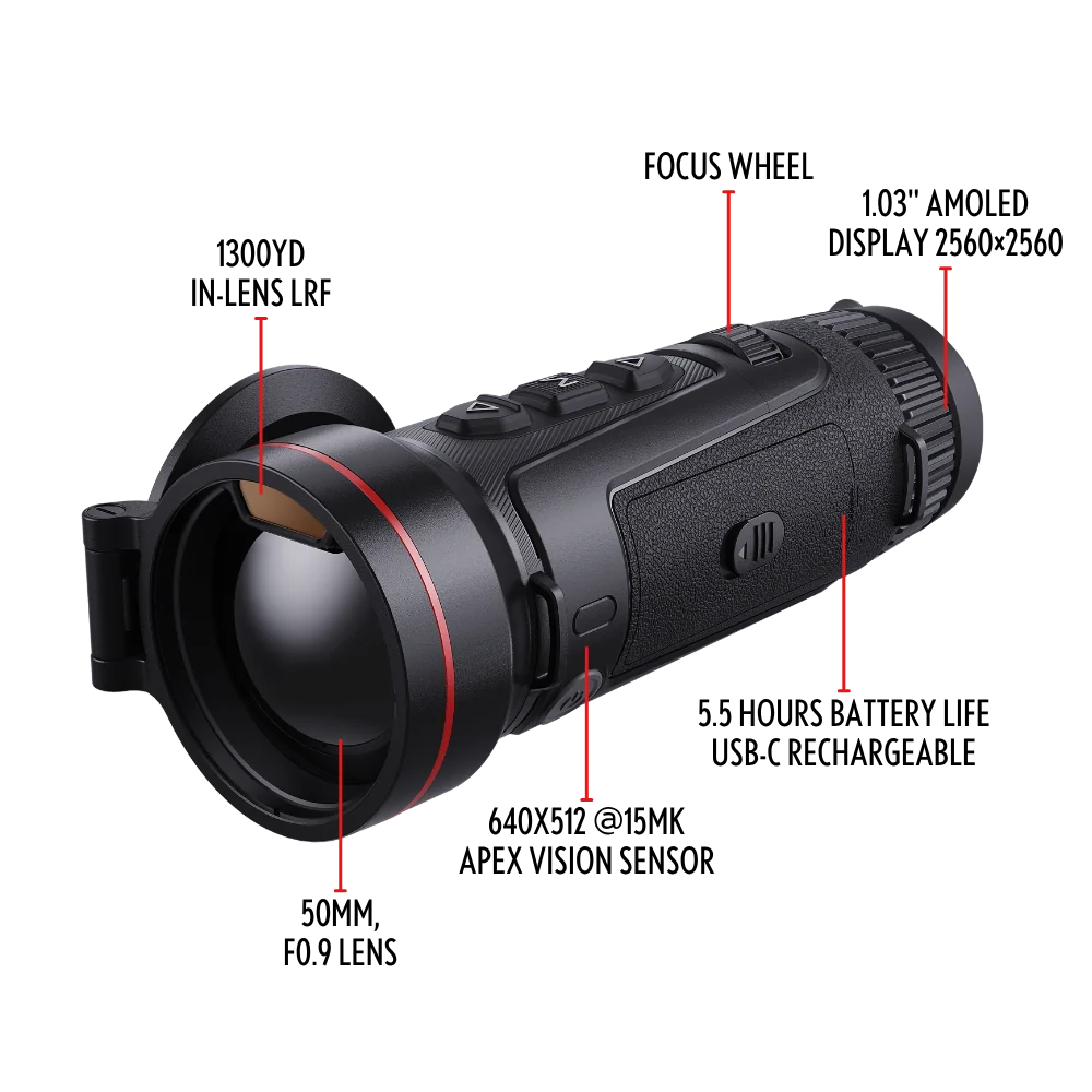 Monocular de Visión Térmica Guide Serie KODIAK 3.0 con ApexVision™