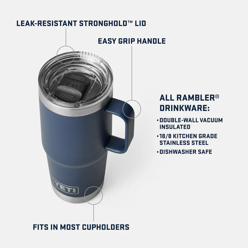 La Taza YETI RAMBLER® con Tapa StrongHold™