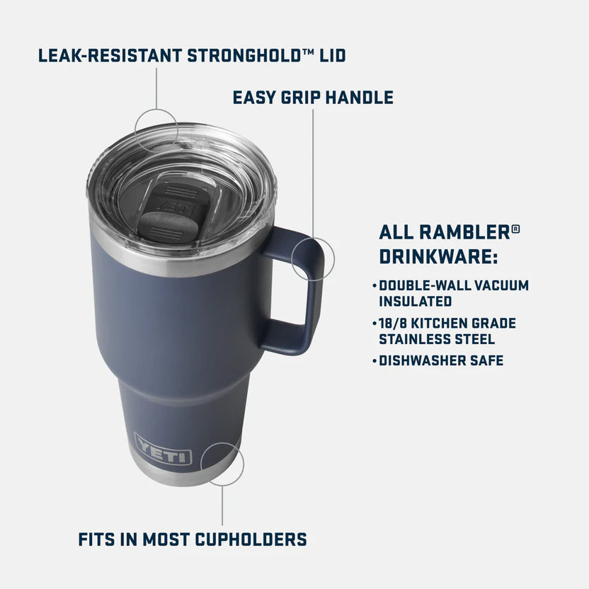 La Taza YETI RAMBLER® con Tapa StrongHold™