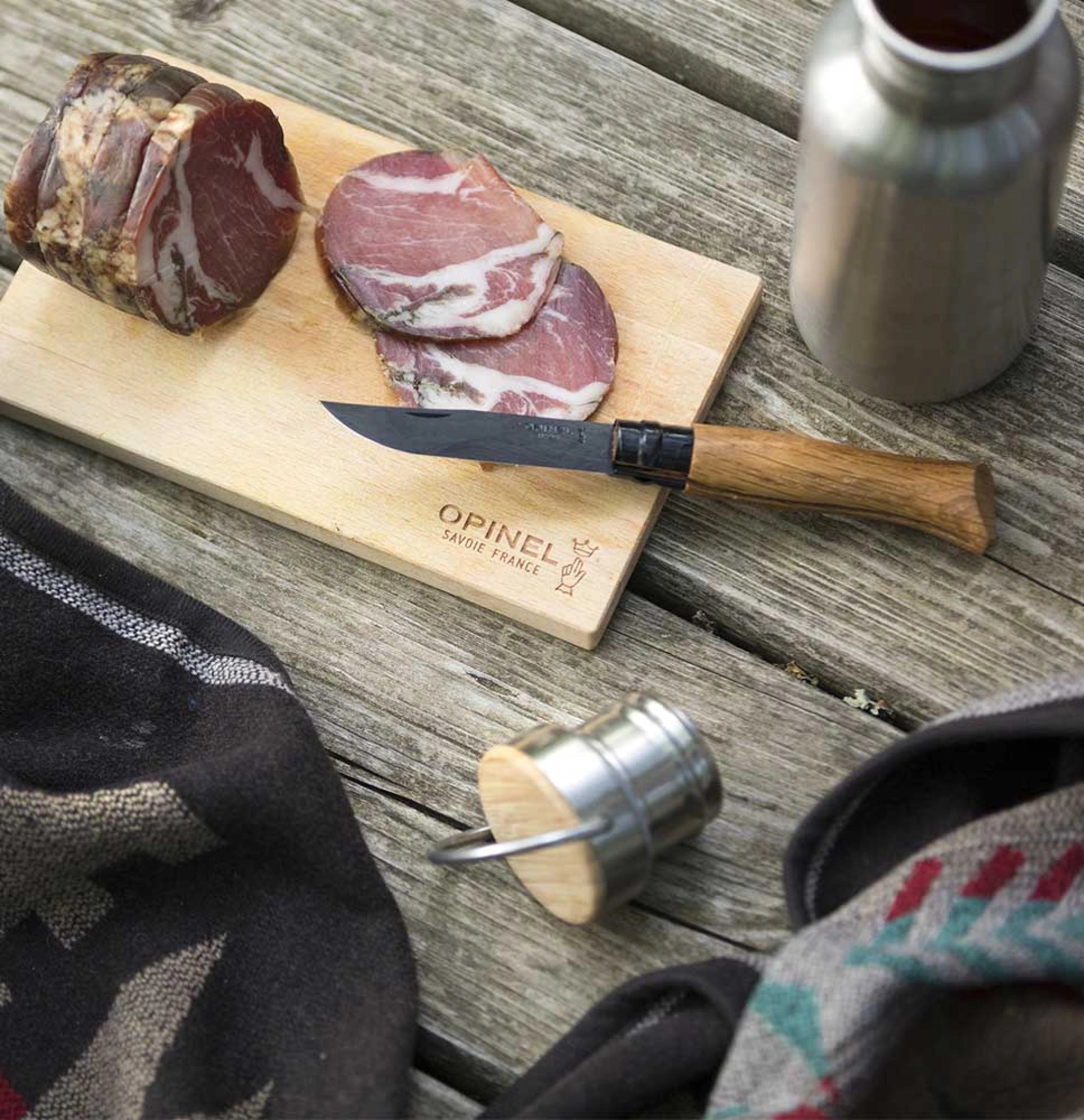 Navaja de Bolsillo Opinel N°08 Lujo Roble Black