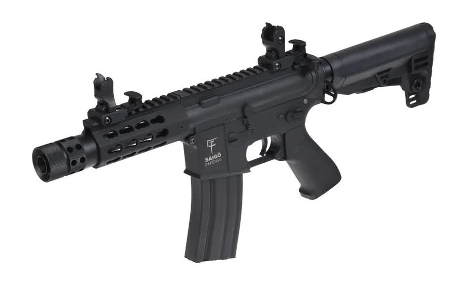 Fusil Airsoft Eléctrico Saigō Defense Kenji Short AEG Combo