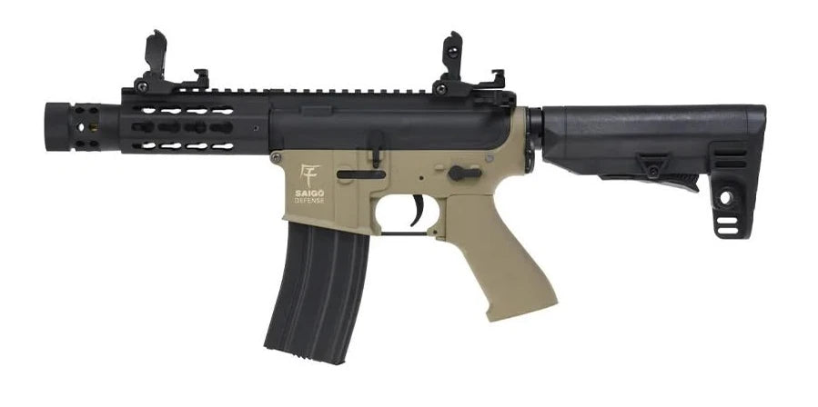 Fusil Airsoft Eléctrico Saigō Defense Kenji Short AEG Combo