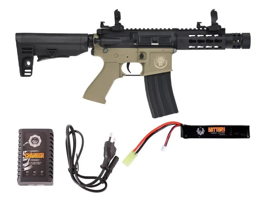 Fusil Airsoft Eléctrico Saigō Defense Kenji Short AEG Combo