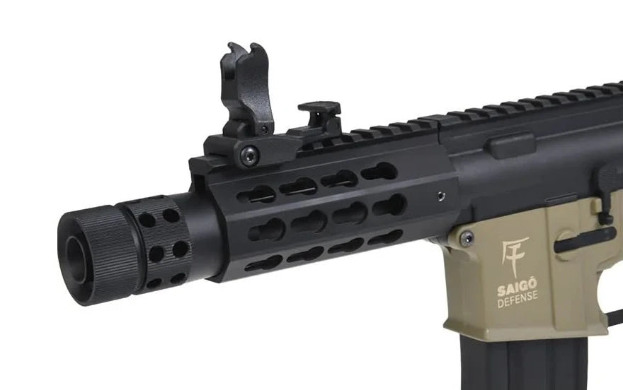 Fusil Airsoft Eléctrico Saigō Defense Kenji Short AEG Combo