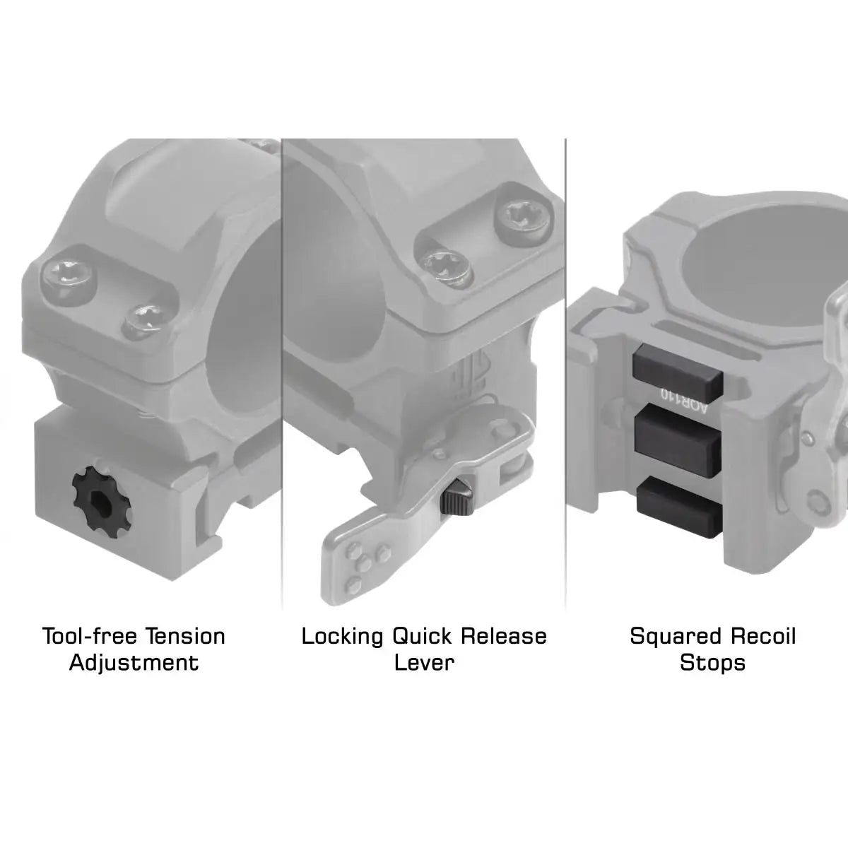 Juego de Anillas Rápidas UTG® Accu-Sync® QR