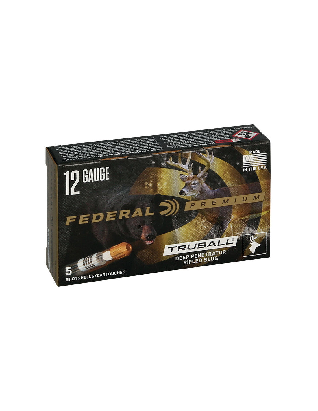 Cartucho Bala Federal TruBall Deep Penetrator