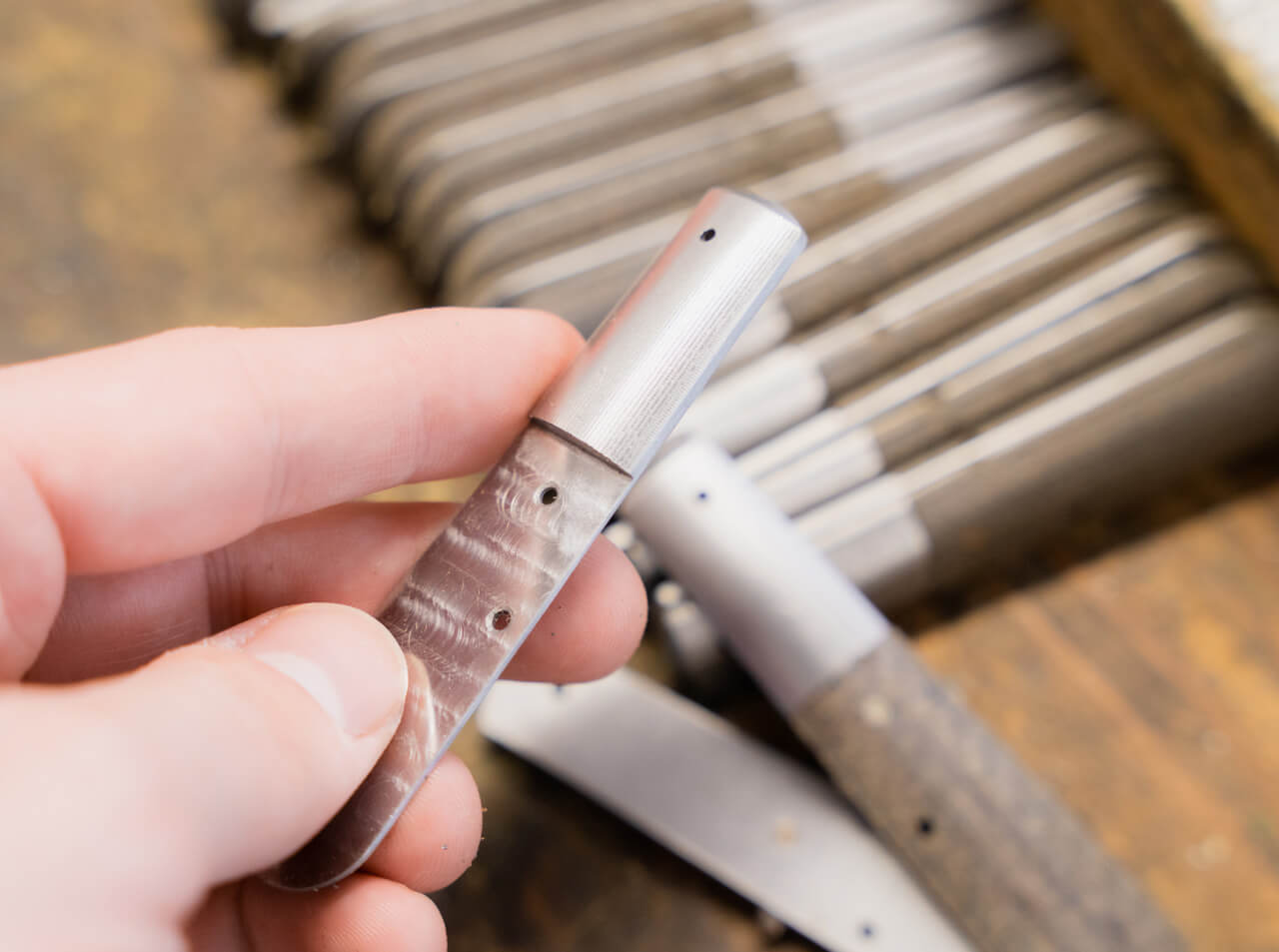 Navaja de Bolsillo Böker Solingen Barlow M4 Sherman-Damascus