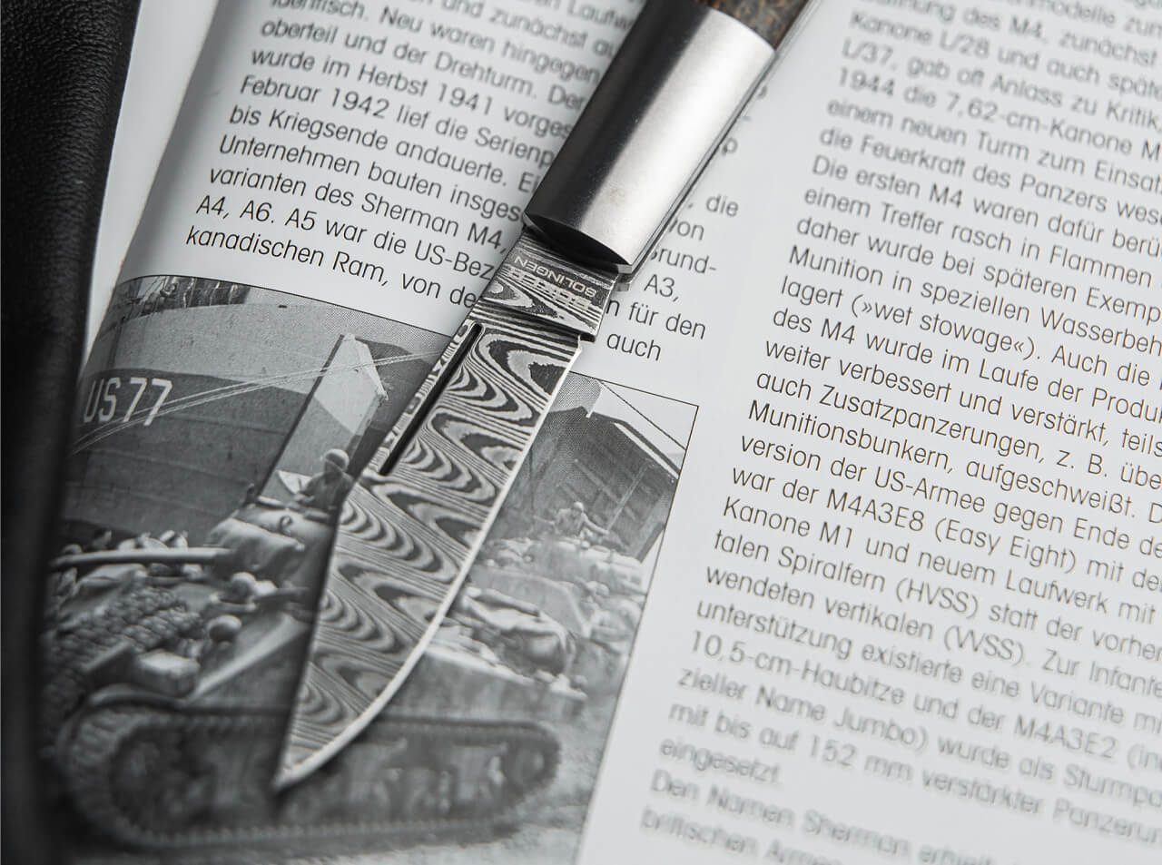 Navaja de Bolsillo Böker Solingen Barlow M4 Sherman-Damascus