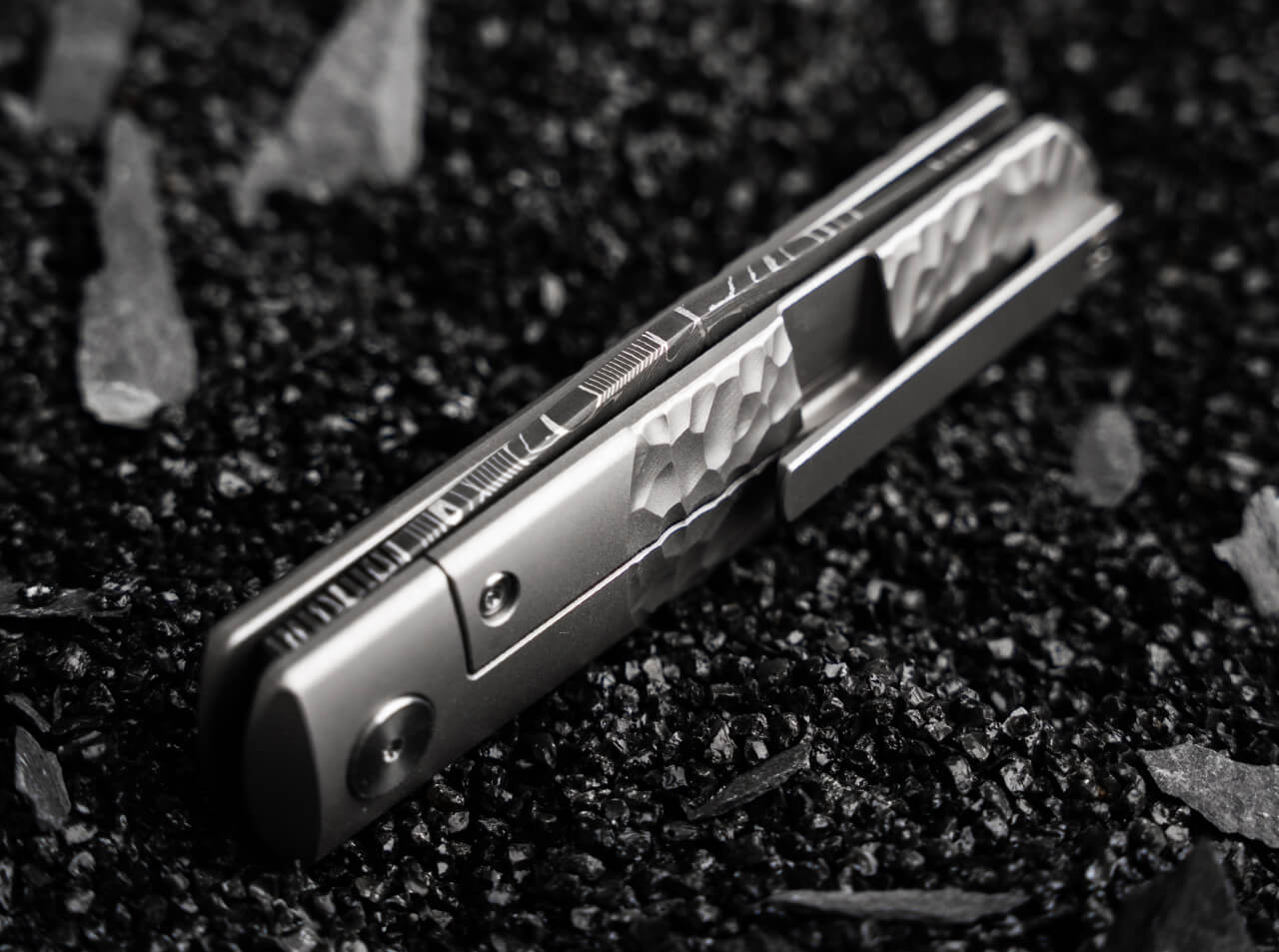 Navaja de Bolsillo Böker Solingen BRLW Meteorite Damast