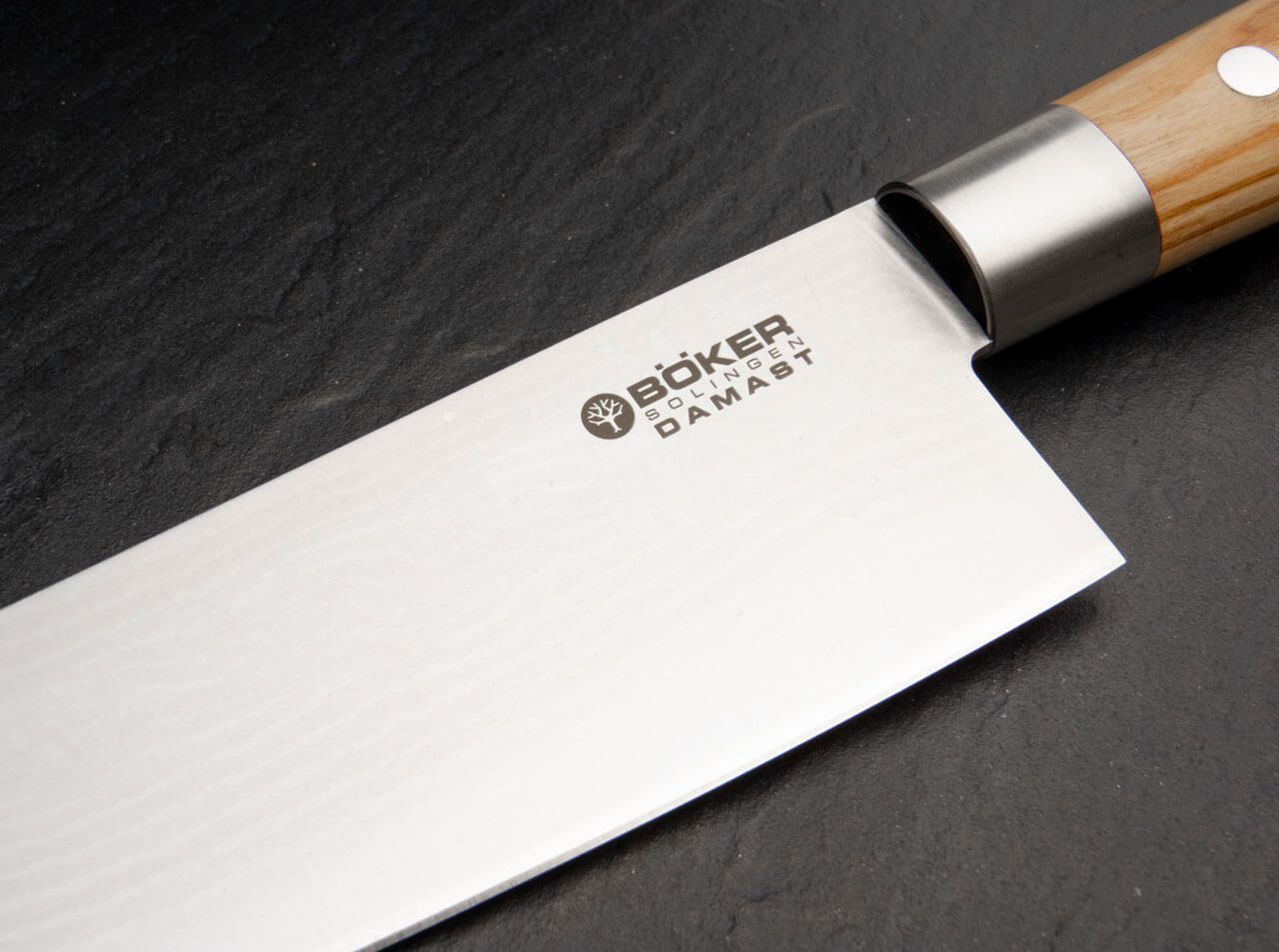 Cuchillo de Cocina Böker Solingen Chef Damasco de Oliva Grande