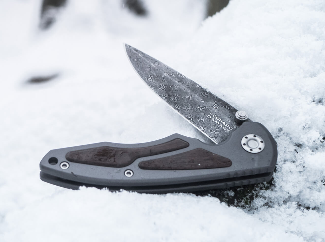 Navaja de Bolsillo Böker Solingen Leopard-Damascus I