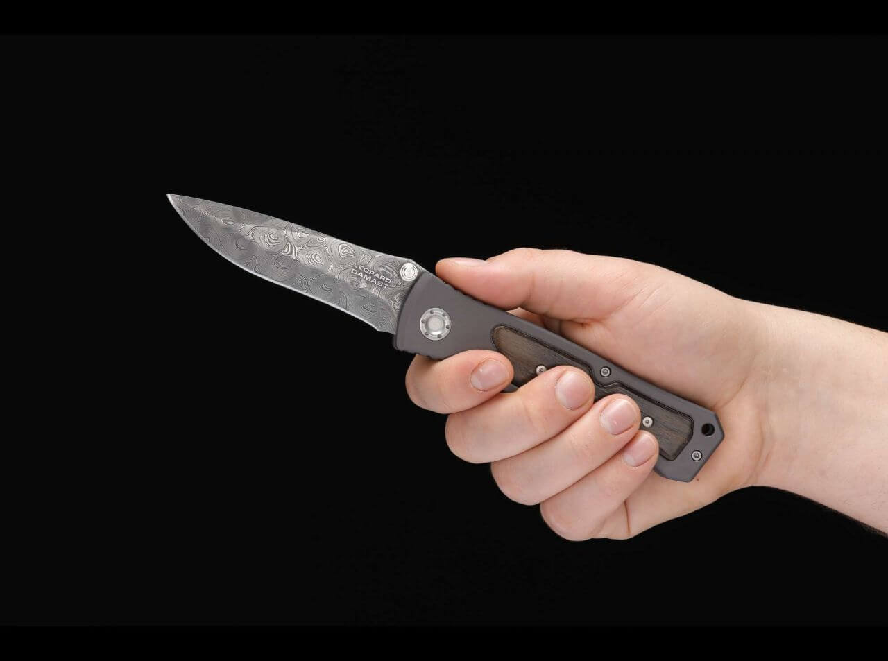 Navaja de Bolsillo Böker Solingen Leopard-Damascus II