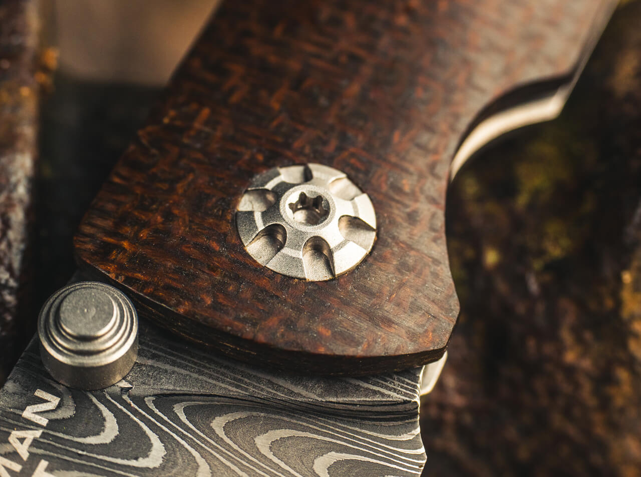 Navaja de Bolsillo Böker Solingen M4 Sherman-Damast