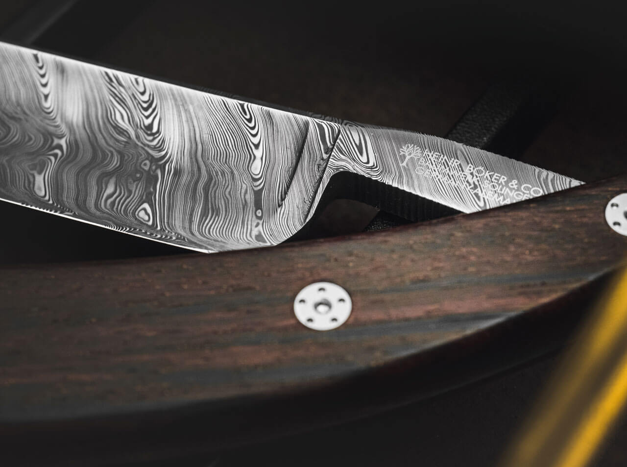 Navaja de Afeitar Böker Solingen Master Cutter Damascus