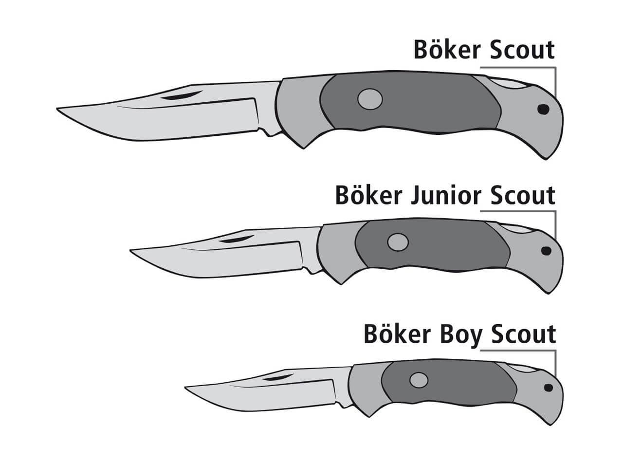 Navaja de Bolsillo Böker Solingen Scout Stag