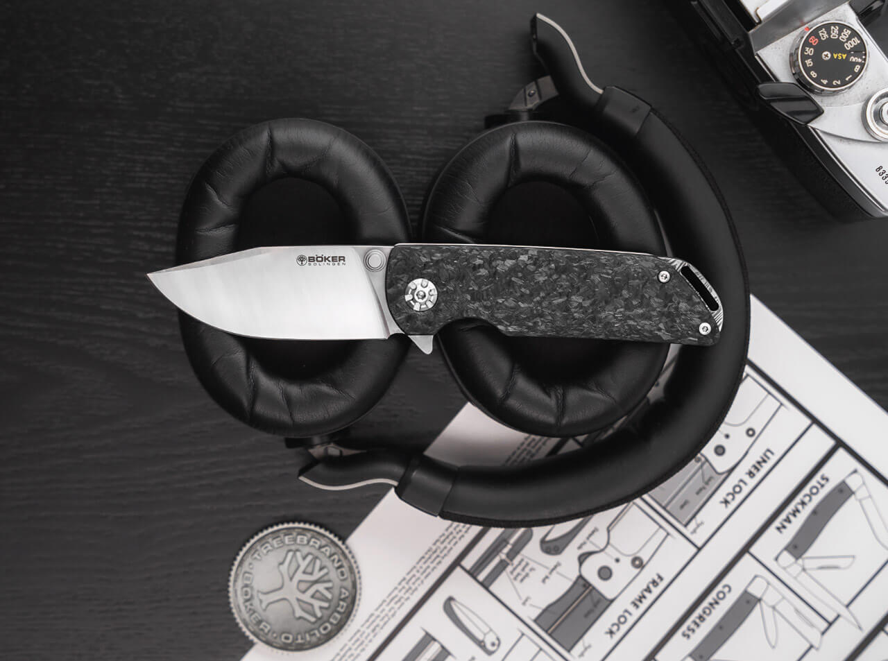 Navaja de Bolsillo Böker Solingen Sherman EDC
