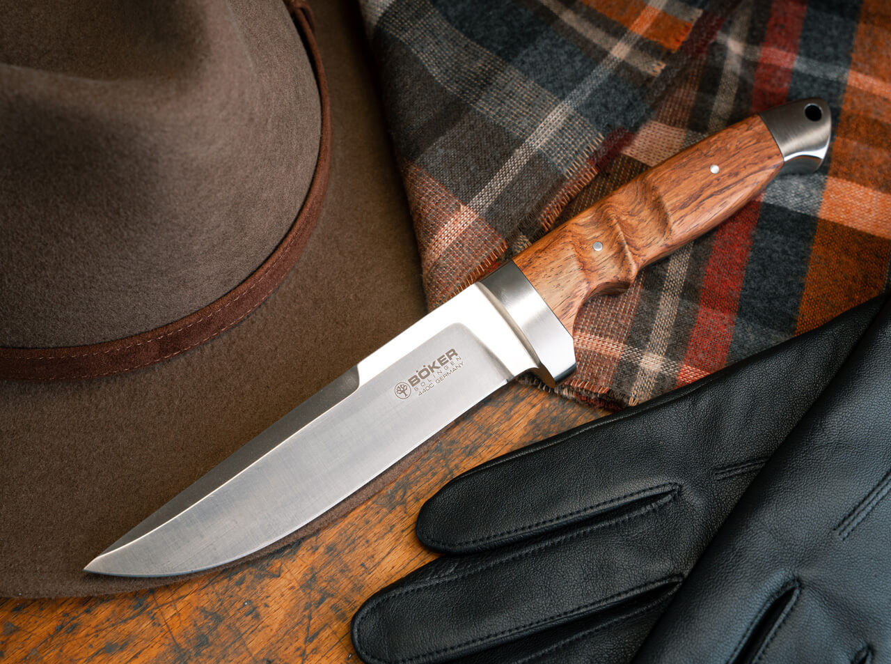 Cuchillo Böker Solingen Vollintegral XL 2.0 Palisandro