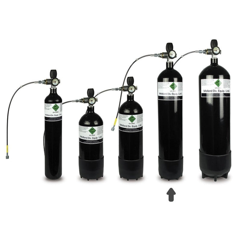 Botella Midland Diving Equipment Ltd para PCP 300 Bar Kit Completo
