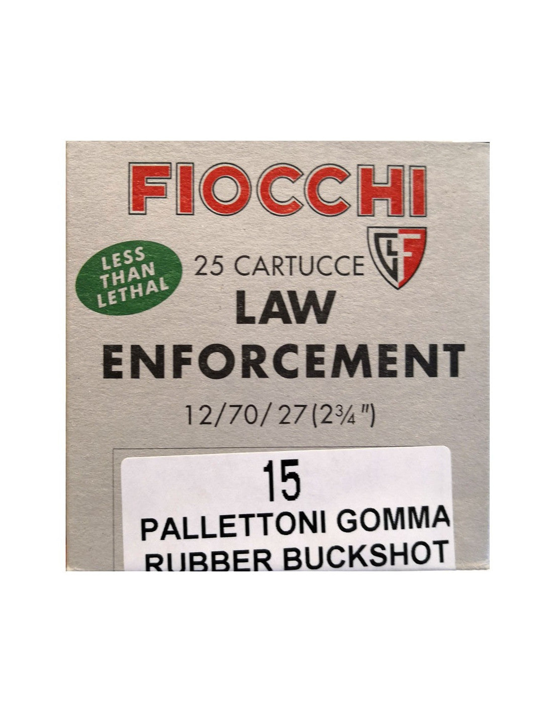 Cartridges 12/70 FIOCCHI ANTIMOTIN - 15 rubber balls