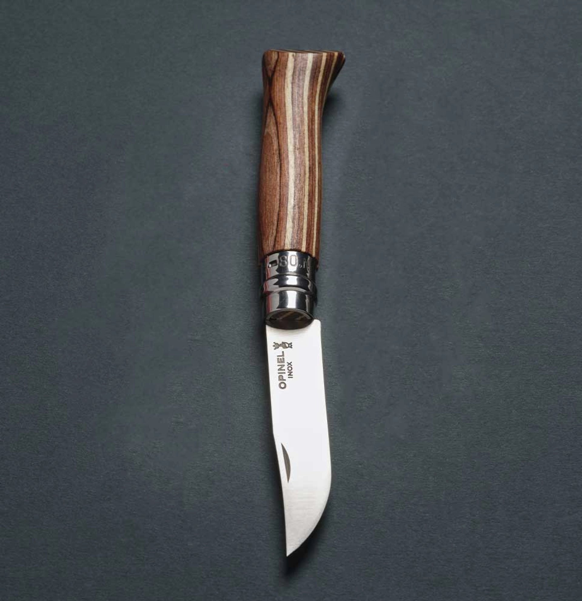Navaja de Bolsillo Opinel N°08 Lujo Abedul Laminado