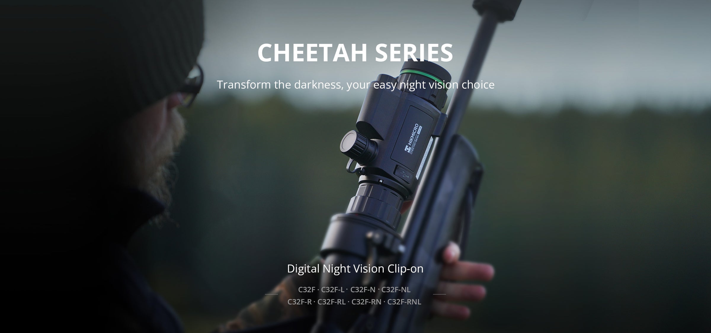 Visor digital nocturno para caza HIKMICRO Cheetah C32F-RL IR 850 nm y  telémetro