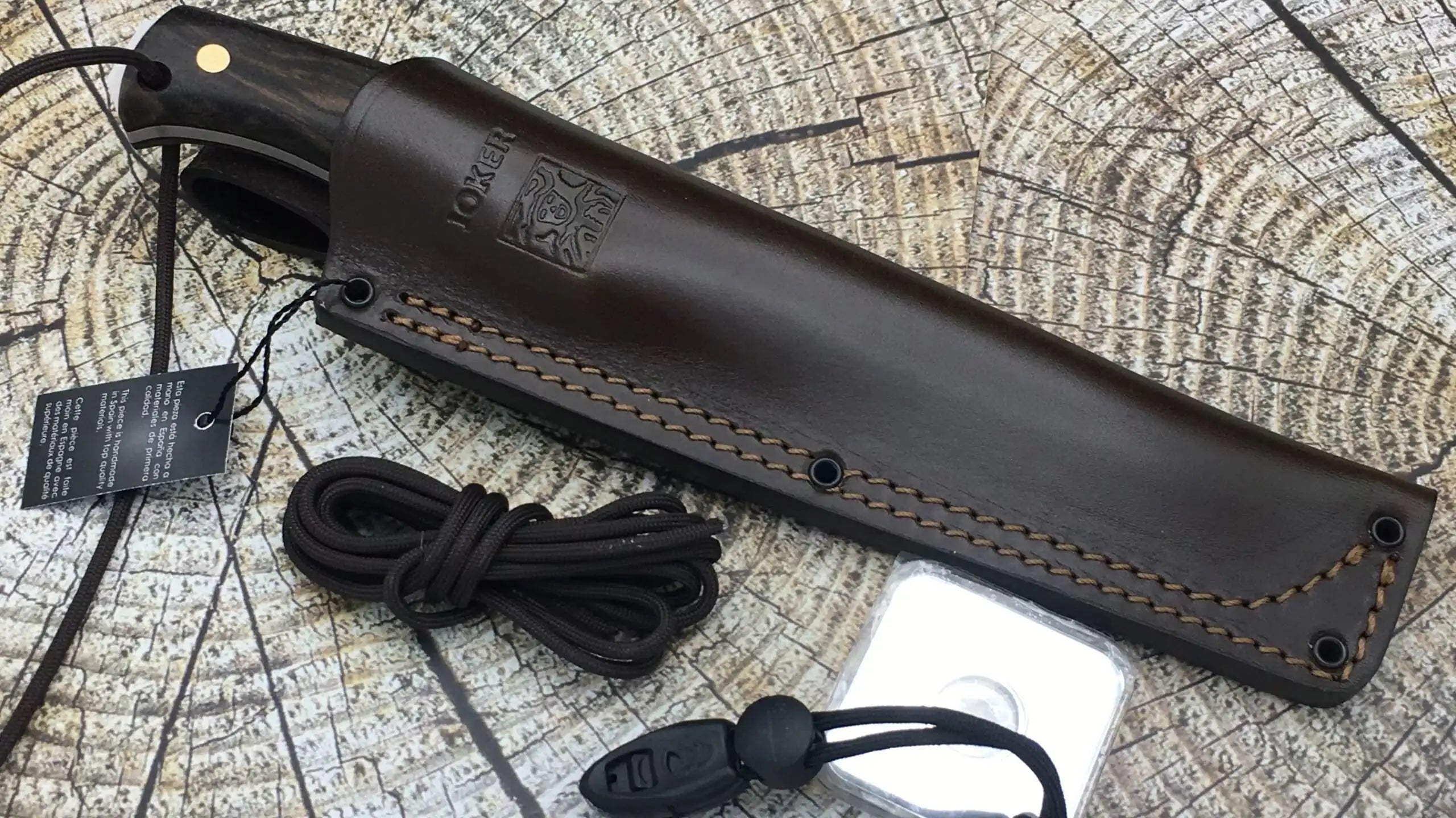 Cuchillo de Supervivencia Joker Nomad 6.5" con Mango Nogal