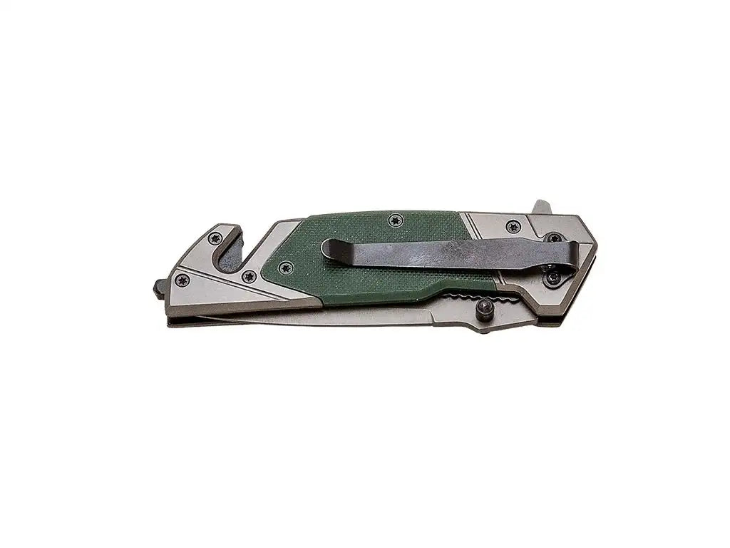 Navaja Táctica JKR PRO 10021 - Con Recubrimiento de Titanio - Mango G10