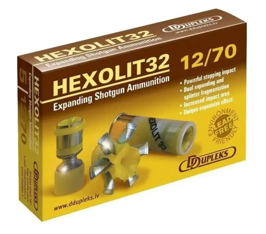 Cartucho Bala DDUPLEKS Expansiva Hexolit 32