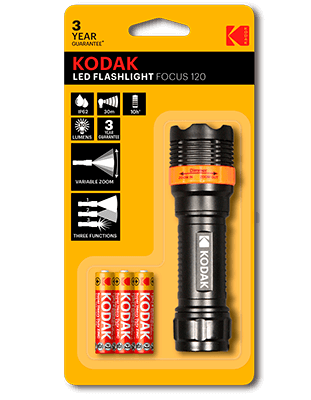 Kodak Led Focus Flashlight 120
