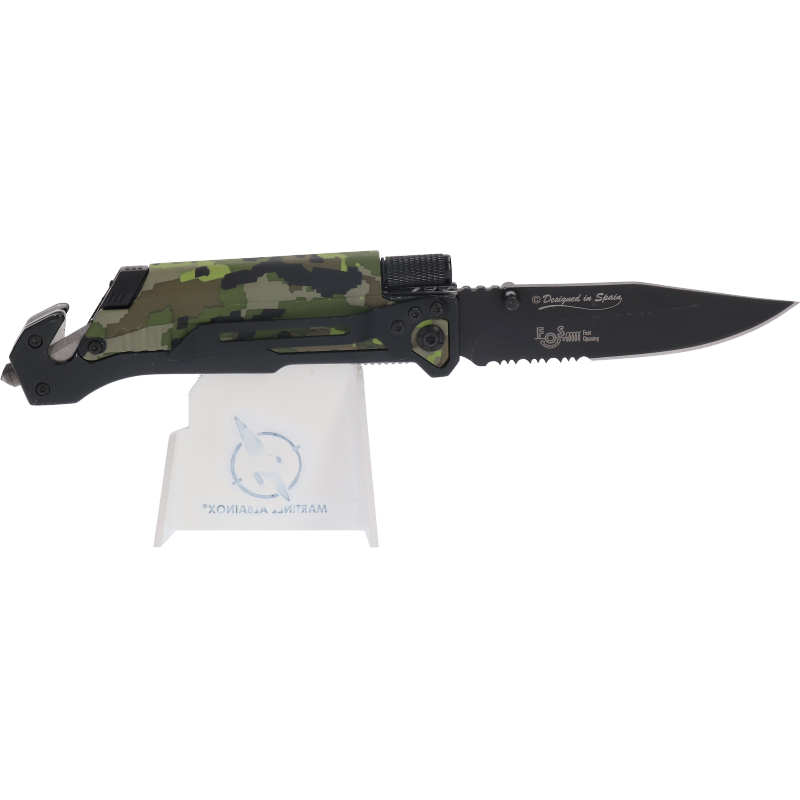 Assisted Tactical Knife FOS K25 Flint with Flashlight 