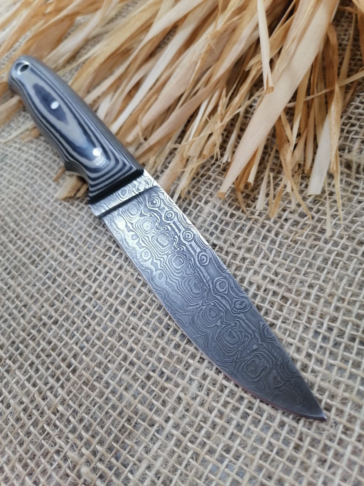 Full Hunting Knife "Needle" of Damascus