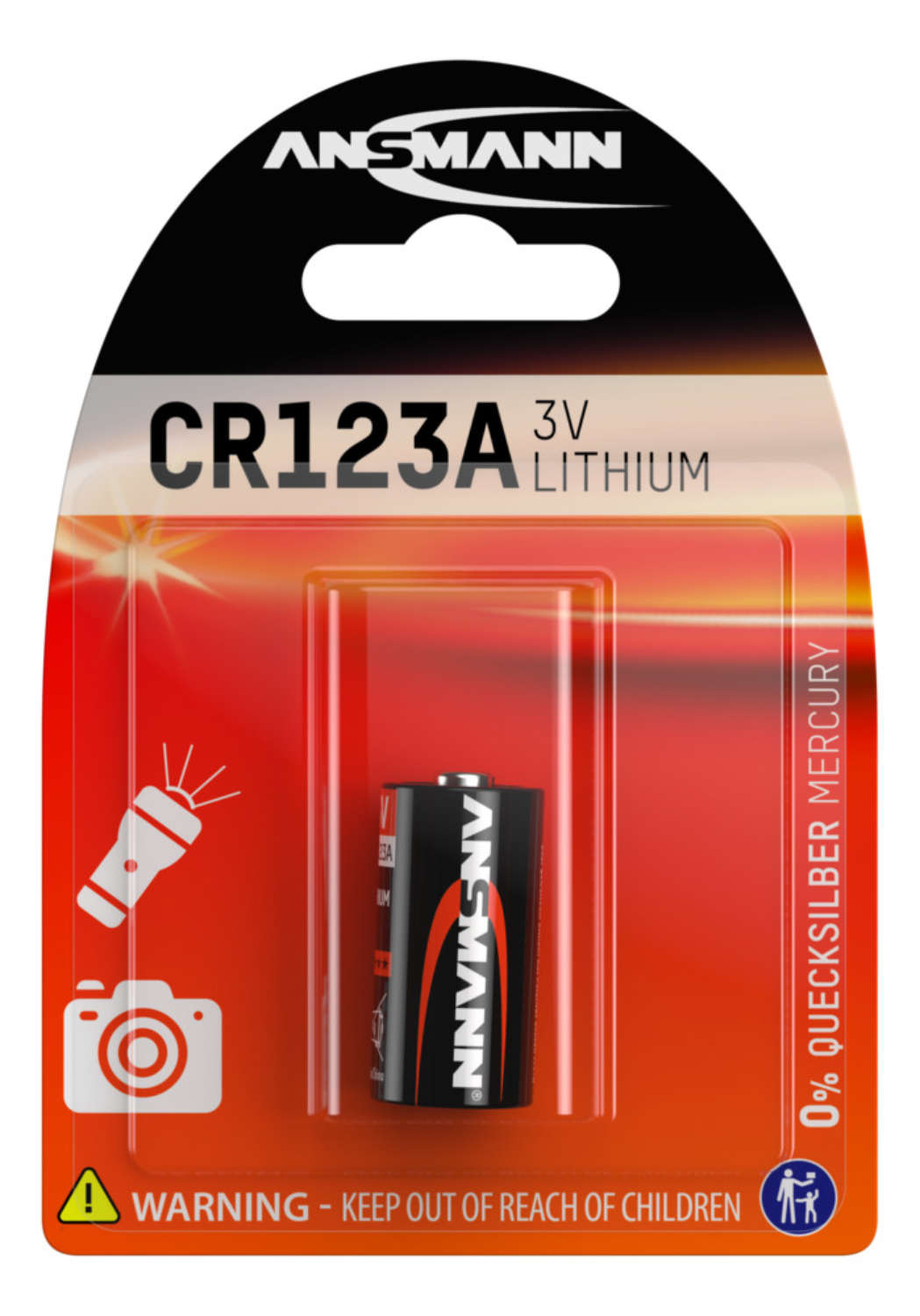 3V CR123A / CR17335 Lithium Battery