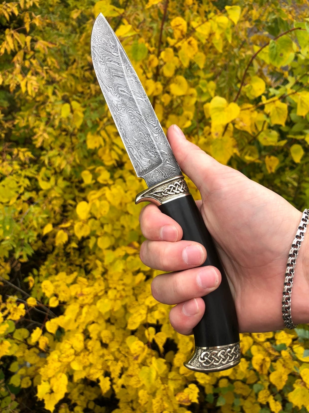 Damascus Classic Hunting Knife