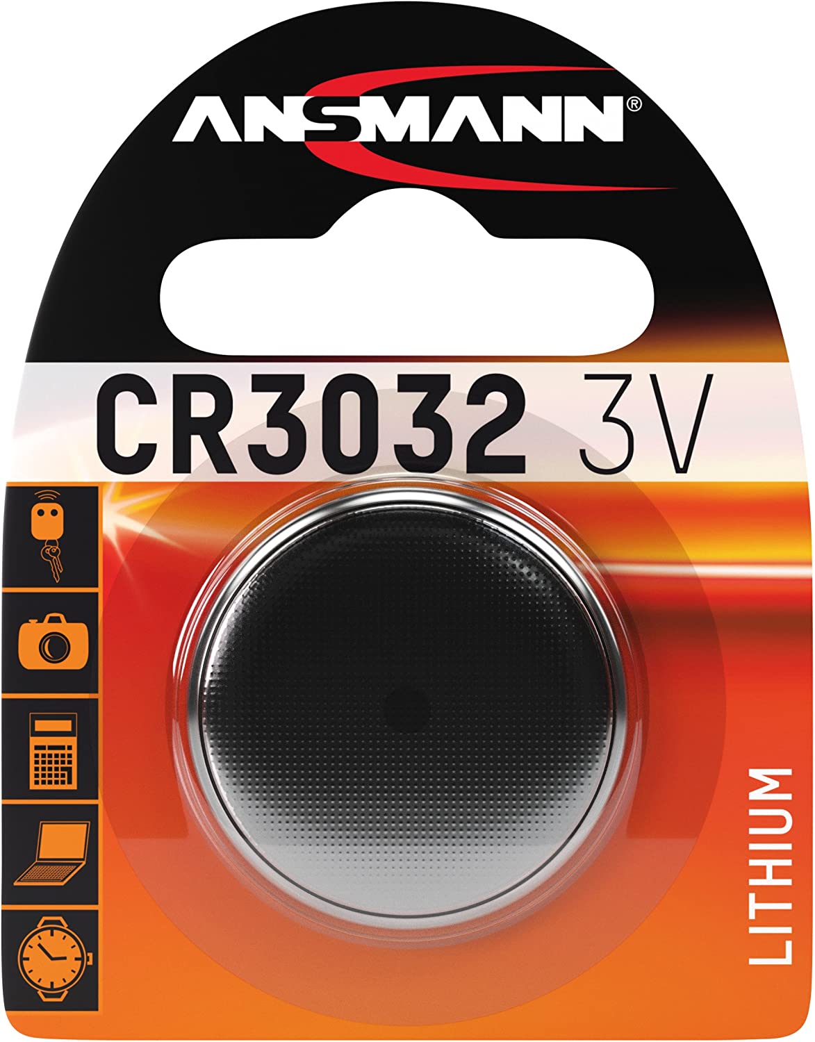 Pila de Botón de Litio CR3032 de 3V Ansmann