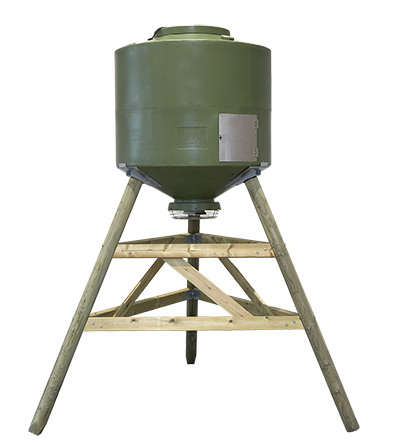 Complete Automatic Game Feeder 1000 liter drum with FeedCon
