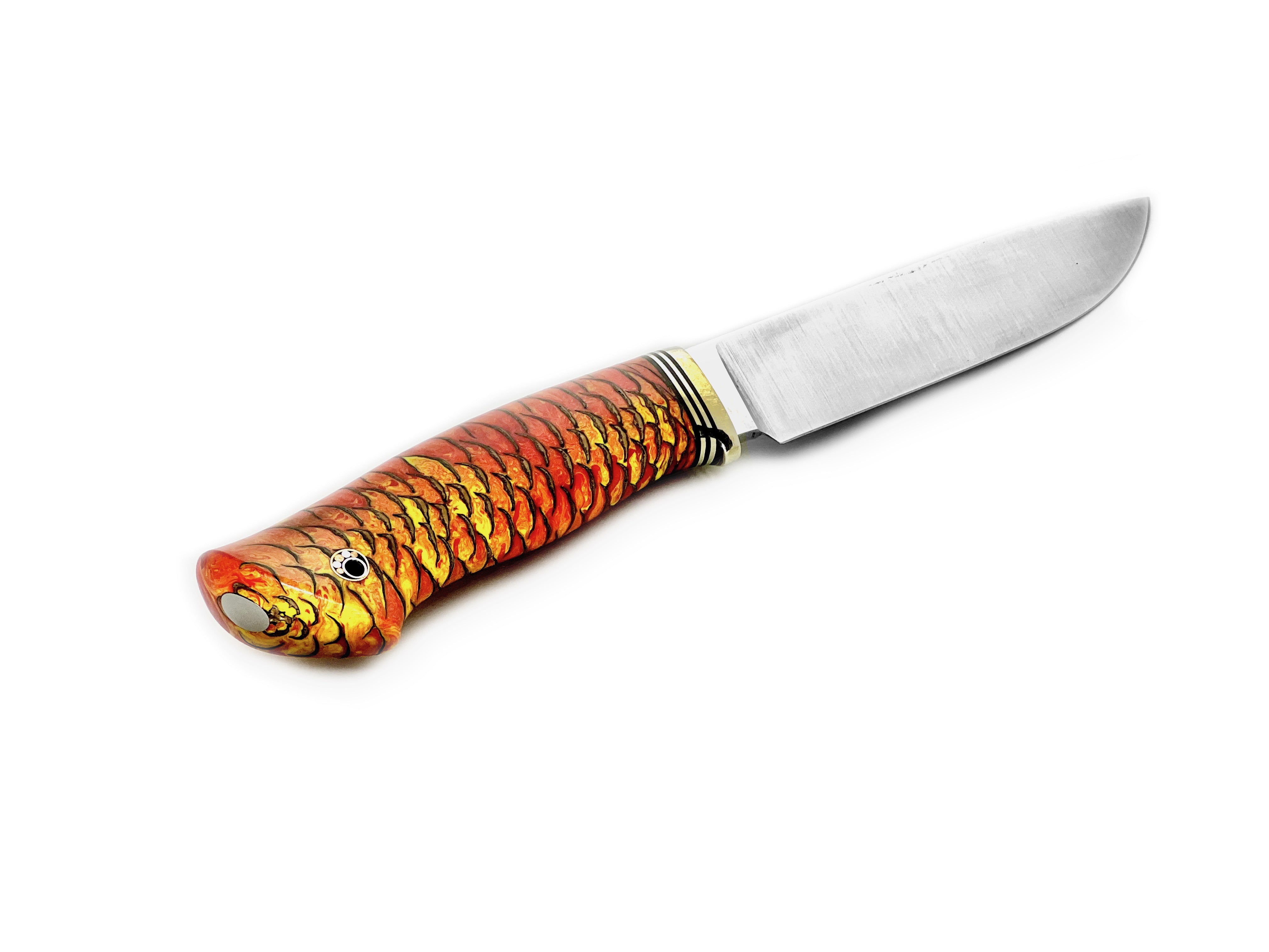 M390 Steel Hunting Knife with Acrylic Pineapple
