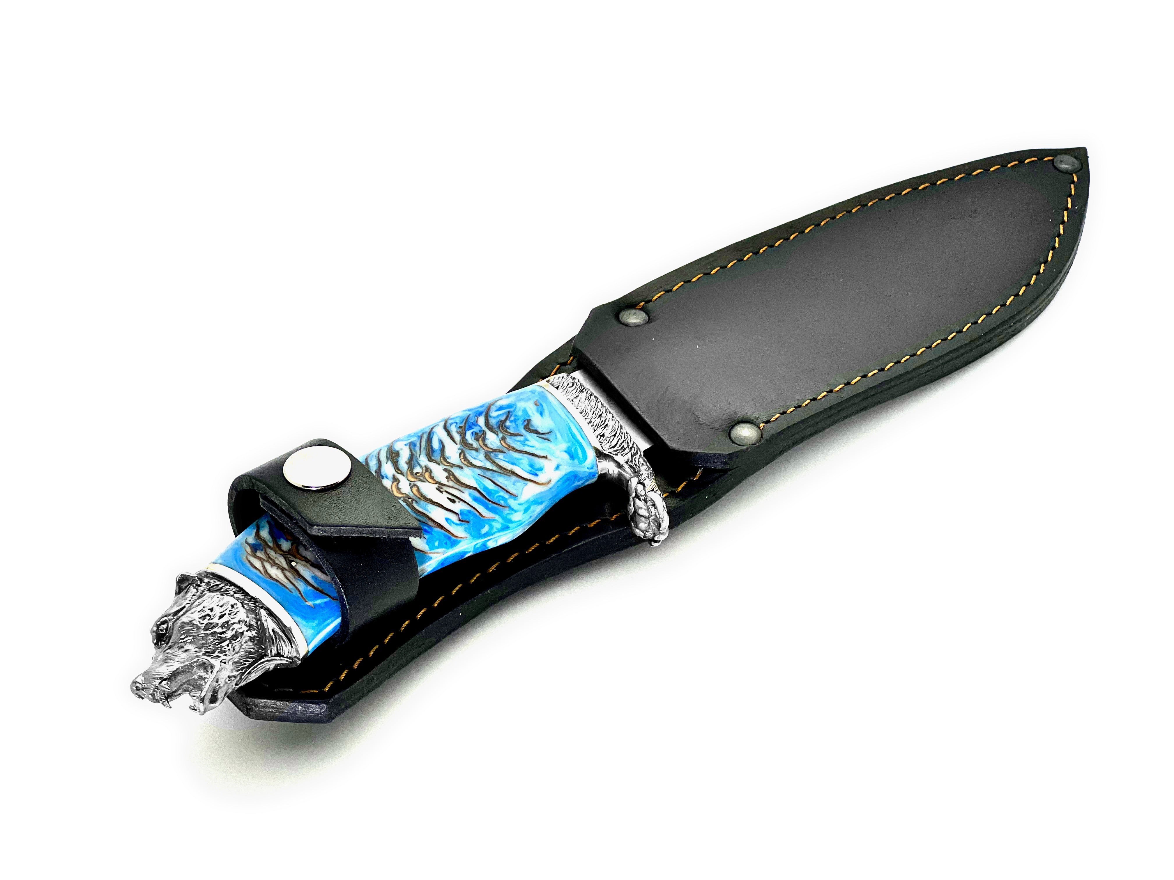 Cuchillo de Caza de Acero M390 con Piña en Acrílico