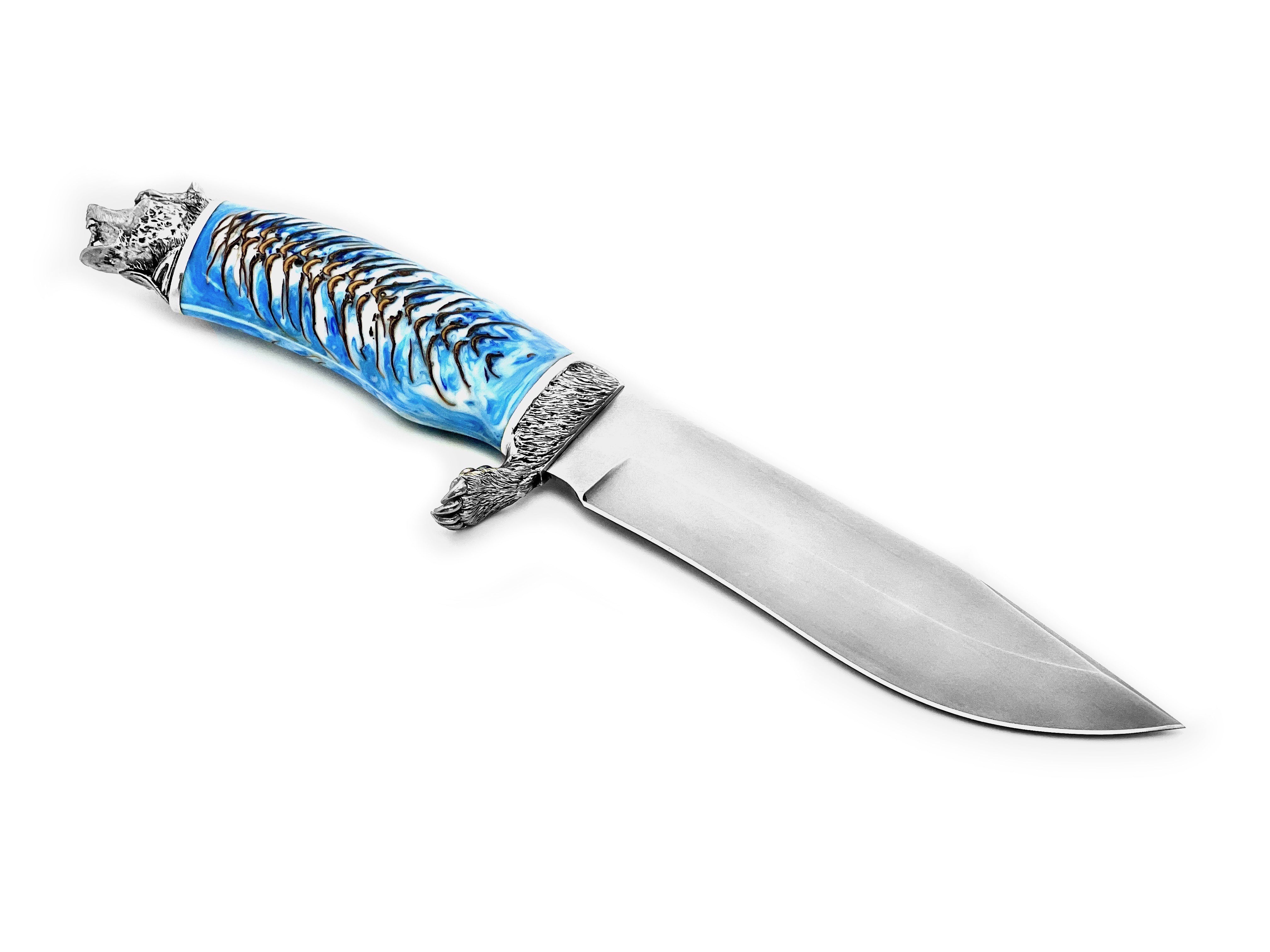 M390 Steel Hunting Knife with Acrylic Pineapple