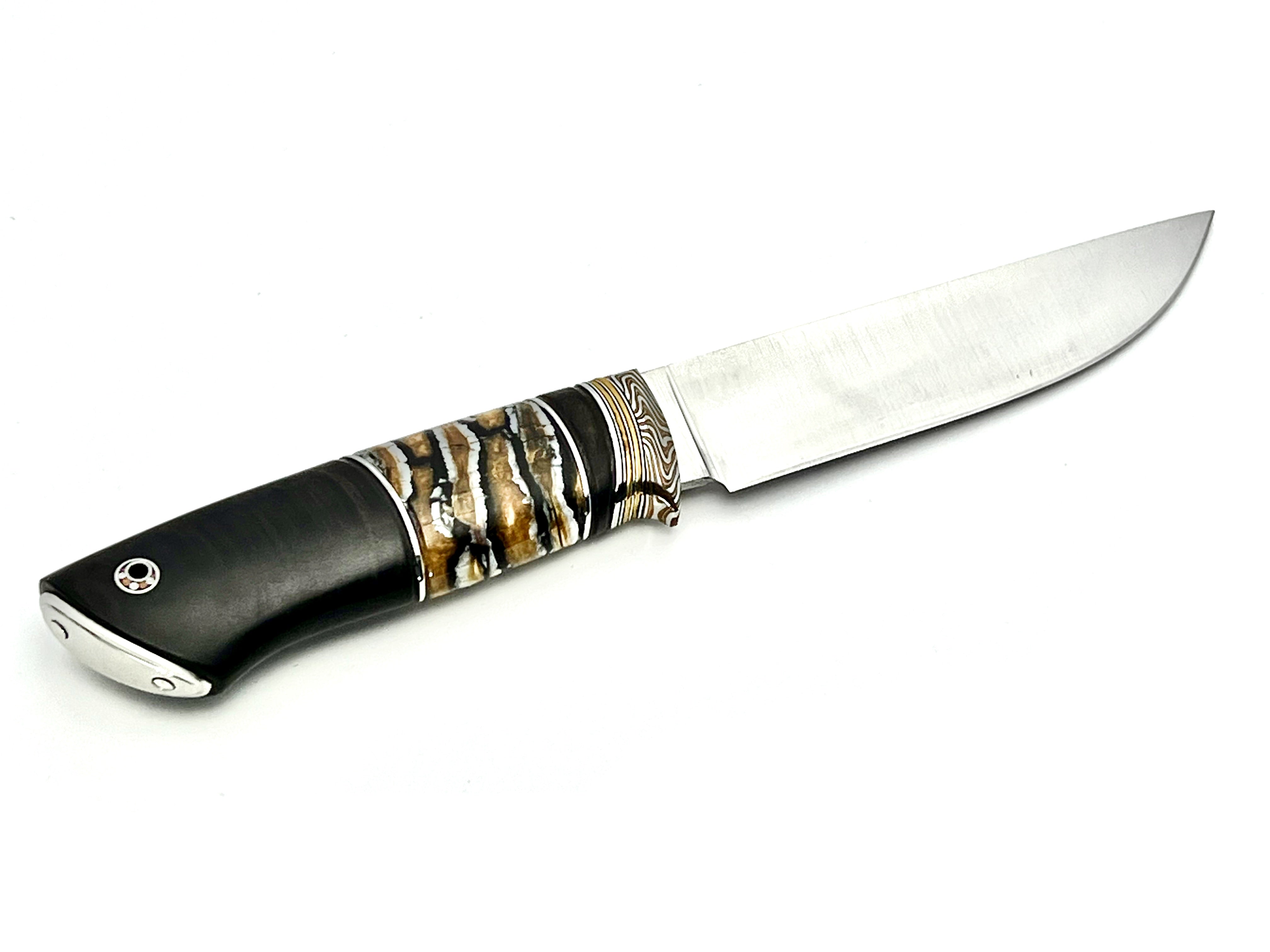 Hunting Knife with Mammoth Tooth and Lunar Ebony