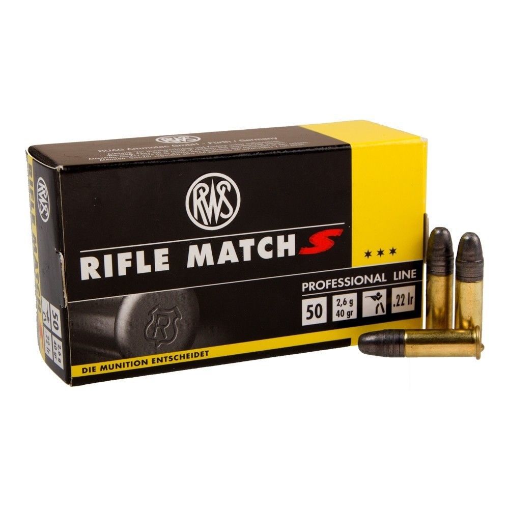 RWS 22 LR Rifle Match S Bullets