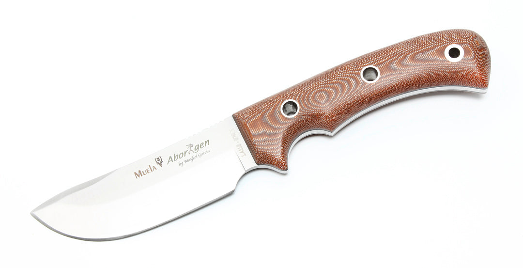 Cuchillo de Caza Aborigen Micarta Marrón
