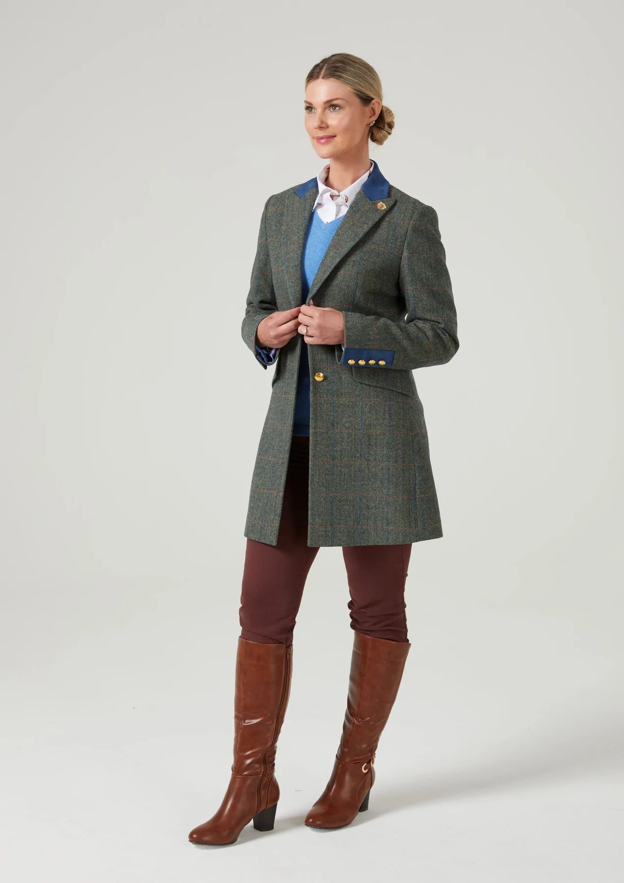 Combrook Tweed Women's Mid-Size Shooting Coat