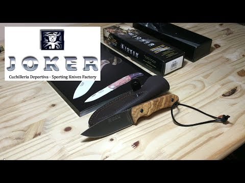 Cuchillo Bushkraft Joker Aguila en Madera de Olivo