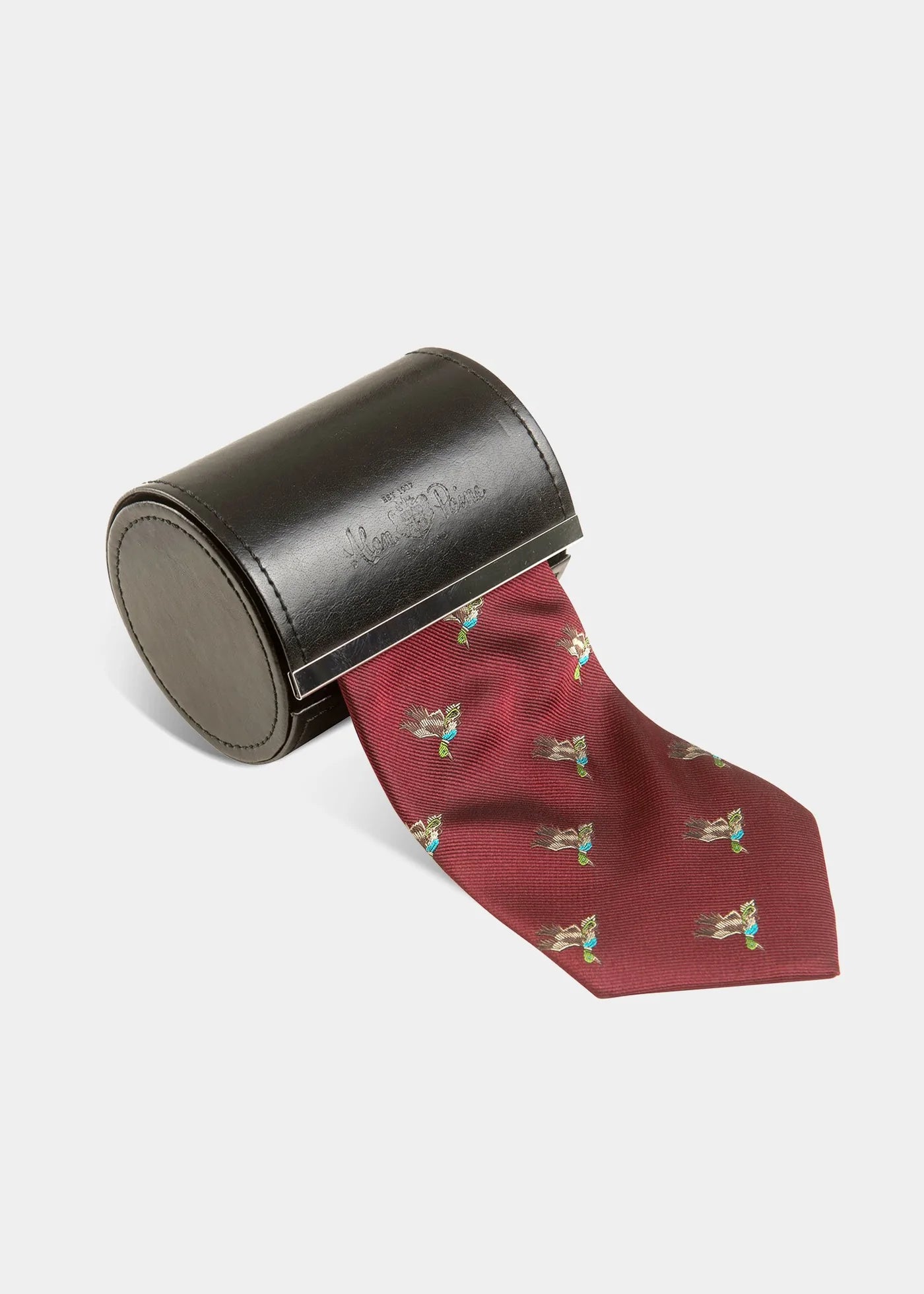 Ripon Silk Country Tie for Men with Duck Design