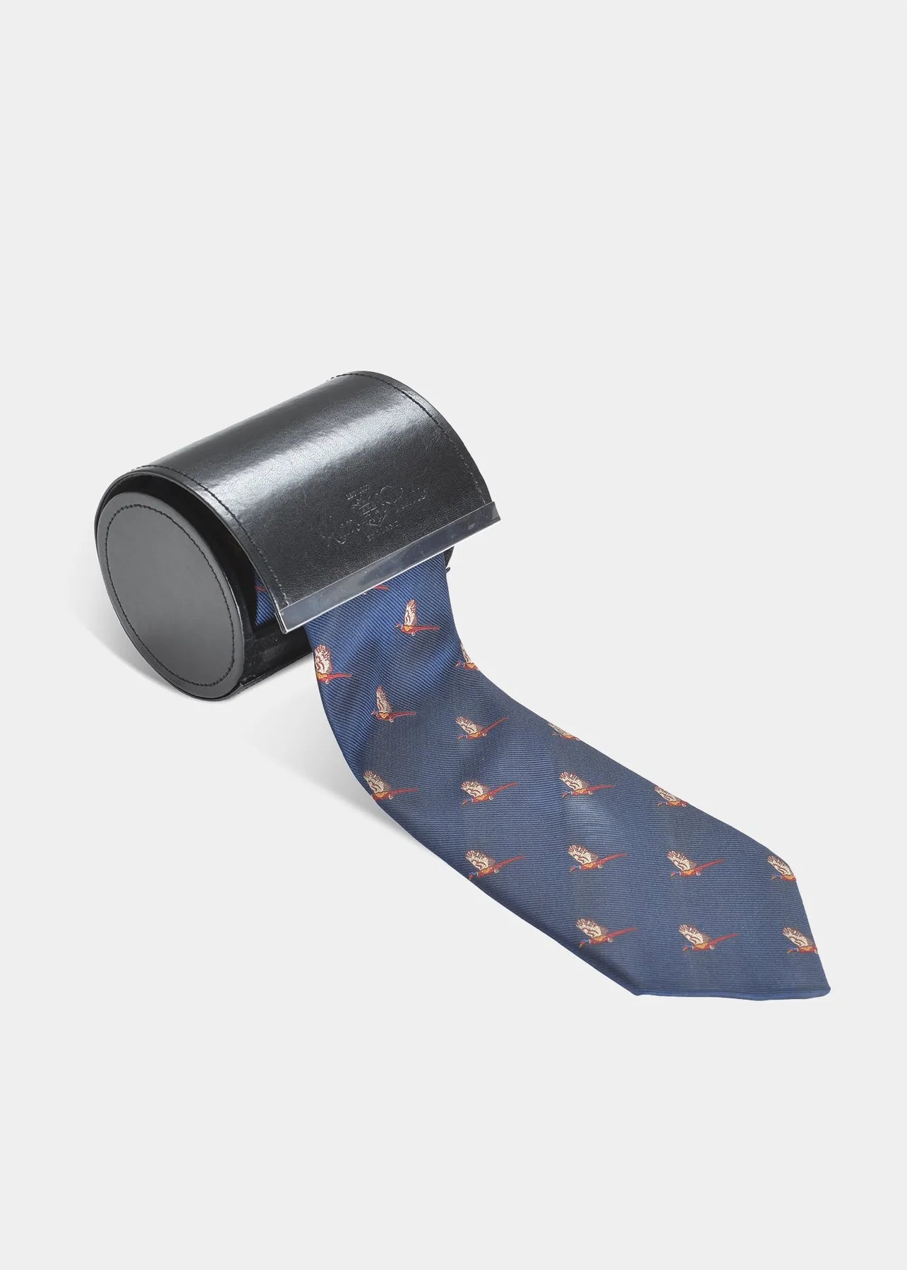 Ripon Silk Country Tie for Men with Flying Pheasant Design