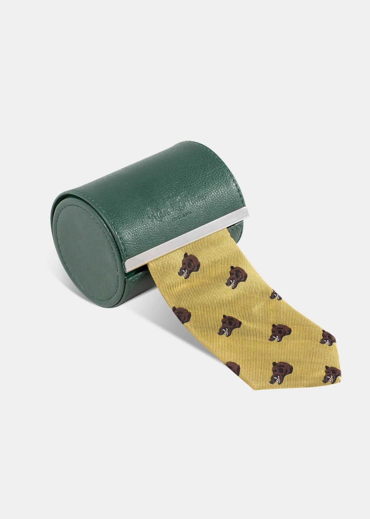 Ripon Silk Country Tie for Men with Wild Boar Design